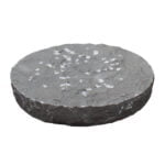 Granit trædesten D40xH4-6 cm sort