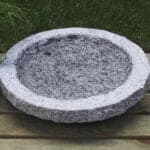 Fuglebad rund lysgrå Ø30 cm.