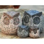 Granit ugle 10 cm Grå
