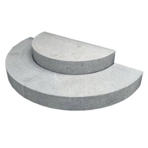 Granit trappetrin 190x95x18 cm / 120x60x18 cm Buet 2 trin Mørkegrå G654Q