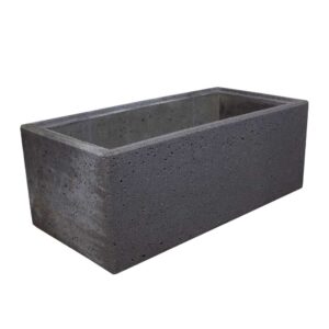 Beton blomsterkumme 40x80x30 cm Sort / Antracit