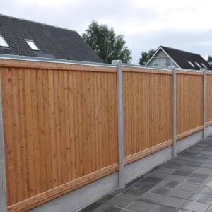 Lysbrun lægtehegn - komplet sæt