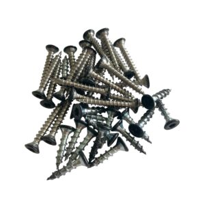 Skruer til hegnsbeslag - træstolper