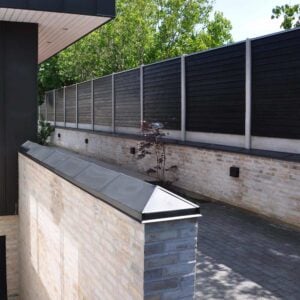 Sort klinkehegn - komplet sæt