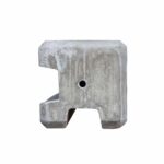 Betonstolper Hjørne 13x13 cm Flad top med gevindbøsning indstøbt