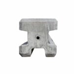 Betonstolper T-3 13x13 cm Flad top med gevindbøsning indstøbt