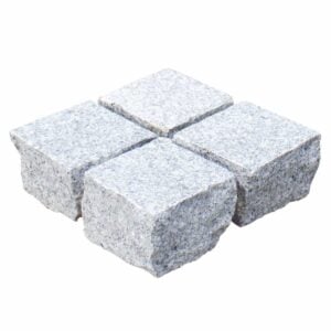 Granit chaussesten 9x9x6 Lysgrå G303 Skåret og jetbrændt