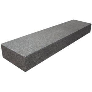 Granit trappetrin 180x35x15 cm Lige 1 trin Sort / Antracit