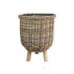 Rattankurv med ben 41x54 cm