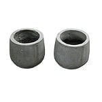 Potteskjuler i fiberbeton Ø12x11 cm Grå