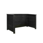 Renovationsskjul Plank Profil 192x108x104 cm Trykimp. grundmalet dækkende sort