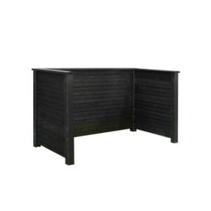 Renovationsskjul Plank Profil 192x108x104 cm Trykimp. grundmalet dækkende sort