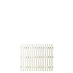 Retro Hegn 150x80 cm Fungicid beh. grundmalet hvid to gange inkl. beslag