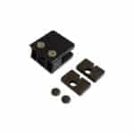 Glasbeslag til lamineret glas - til runde stålstolper Ø42,4 mm