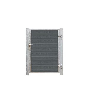 Artura Kompositlåge Højre 99x135 cm + 16 cm stolper Skifergrå/Varmgalvaniseret