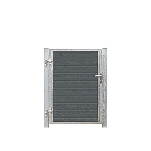 Artura Kompositlåge Venstre 99x135 cm + 16 cm stolper Skifergrå/Varmgalvaniseret