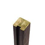 Omlimet Profilstolpe m/1 spor 9x9x188 cm Sort