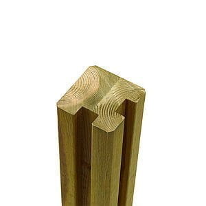 Oml. Profilstolpe Hjørne 2 spor 9x9xx268 cm Trykimprægneret