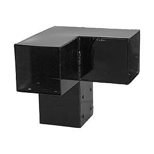 Cubic forlængerbeslag dobbelt til 9x9 cm stolper galvaniseret