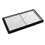 Cubic rist inkl. gummiramme 48x88x4 cm - 2 riste 40x40 cm Sort genbrugsgummi