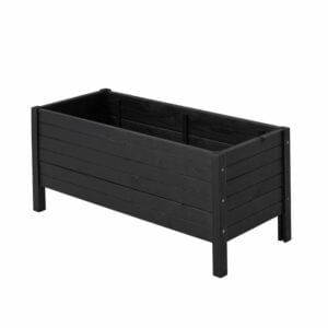 Plantekasse på ben - 88x39 cm - Sort
