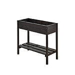Plantekasse på ben 88x37x79 cm Fungicid beh. grundmalet sort