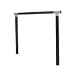 Cubic Gyngestativ 268x9x209 cm - ekskl. gyngesæder Trykimprægneret grundmalet sort