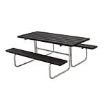 Classic Bord/Bænkesæt 177x155x75/44 cm Grundmalet Sort