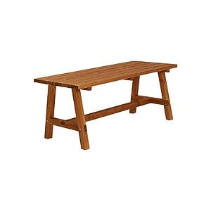 Country plankebord 177x76x72 cm Trykimprægneret grundmalet teak