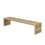 Rustik Trallebænk Design 218x49x45 cm Grundmalet drivtømmerfarve