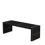 Rustik Trallebænk Design 138x49x45 cm Grundmalet sort