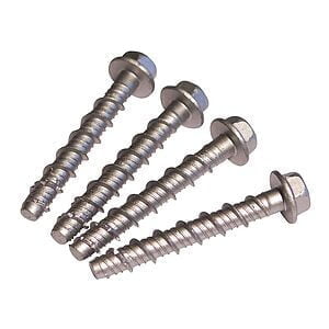 Bolte 4 stk./pk. til montering af stolpesko på træ/beton Varmgalvaniseret