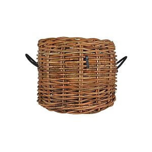 Rund rattan kurv ”Mega Low Round” Ø62x50 cm