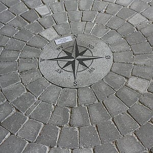 Herregårdssten 15/11x14x5 cm Grå Cirkelsten stor