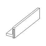 ParkLine Støttemur 40 - 30x200x10 cm Grå
