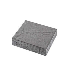 Havefliser Skiferpræg 30x30x6 cm Grå