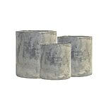 Fiberbeton krukkesæt "Cio" Ø50x50, Ø40x40 og Ø30x30 cm