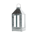 Galvaniseret Lanterne "Midi" 19x19x42,5 cm