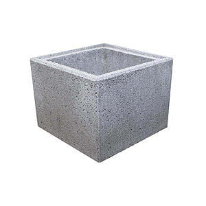 Beton blomsterkumme 40x40x30 cm Grå