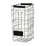 Stål trådkurv firkantet 15x15x31 cm