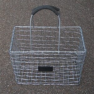 Stål trådkurv firkantet 23x43x33 cm