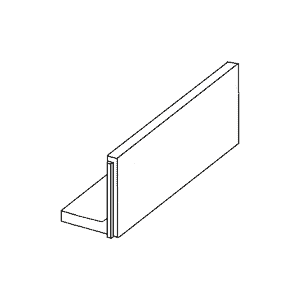ParkLine Støttemur 80 - 45x200x10 cm Grå