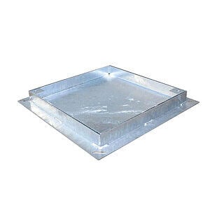 Jesmig T2-50 firkantet brønddæksel til 1-6 cm tykke fliser 56 x 56 cm