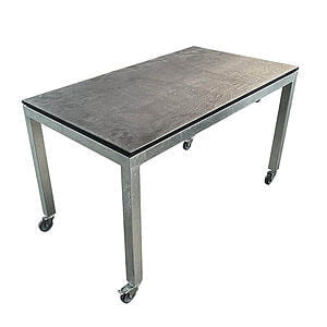 Galvaniseret bord 70x130x75 cm