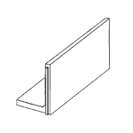 ParkLine Støttemur 40 - 30x120x10 cm Grå