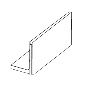 ParkLine Støttemur 120 - 70x200x10 cm Grå
