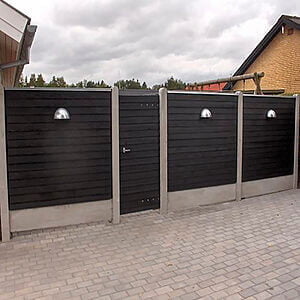 Dør til Klinkehegn Sort. excl. Beslag