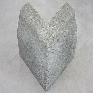 Fortovskantsten 7/10x30 cm Grå 90° udvendig hjørner skarp