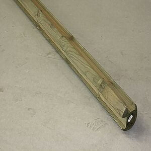 Trykimprægneret Træstolpe Ø14x300 cm Hjørne