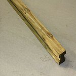 Trykimprægneret Stolpe m/2 fals 11,5 x 11,5 x 270 cm